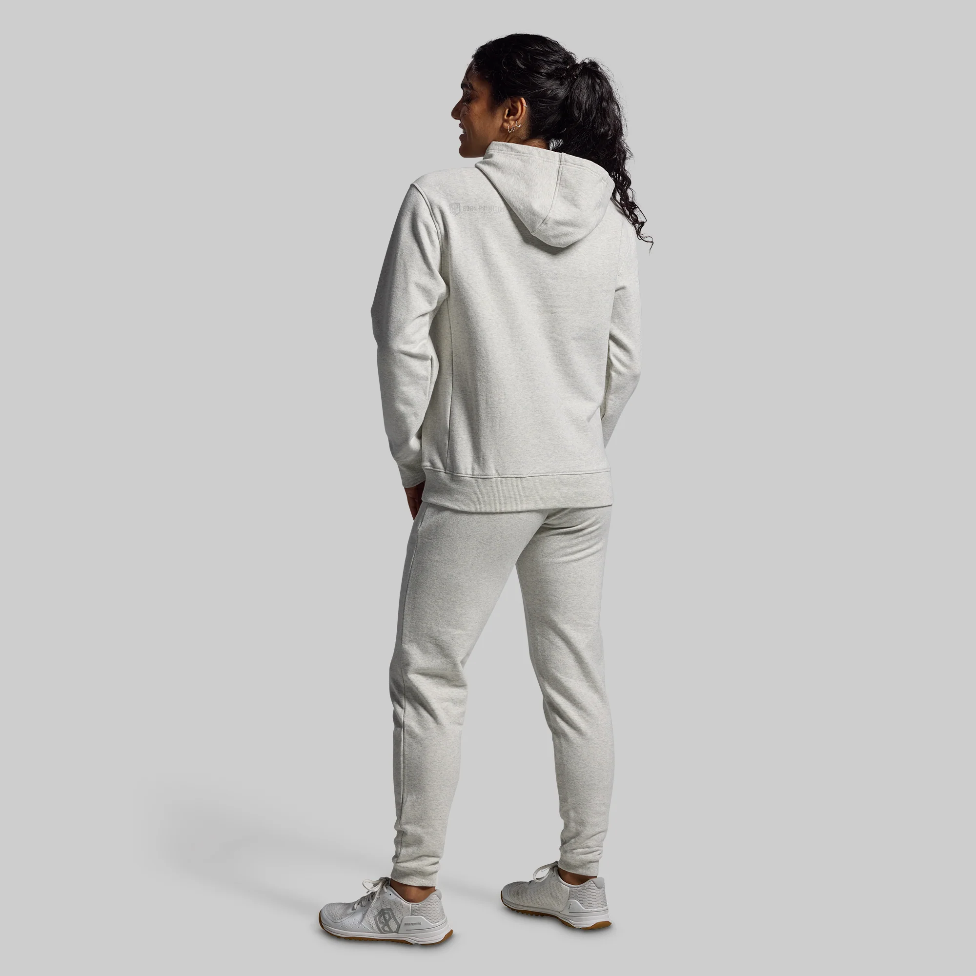 Women's Unmatched Jogger Set (Heather White) - Image 2