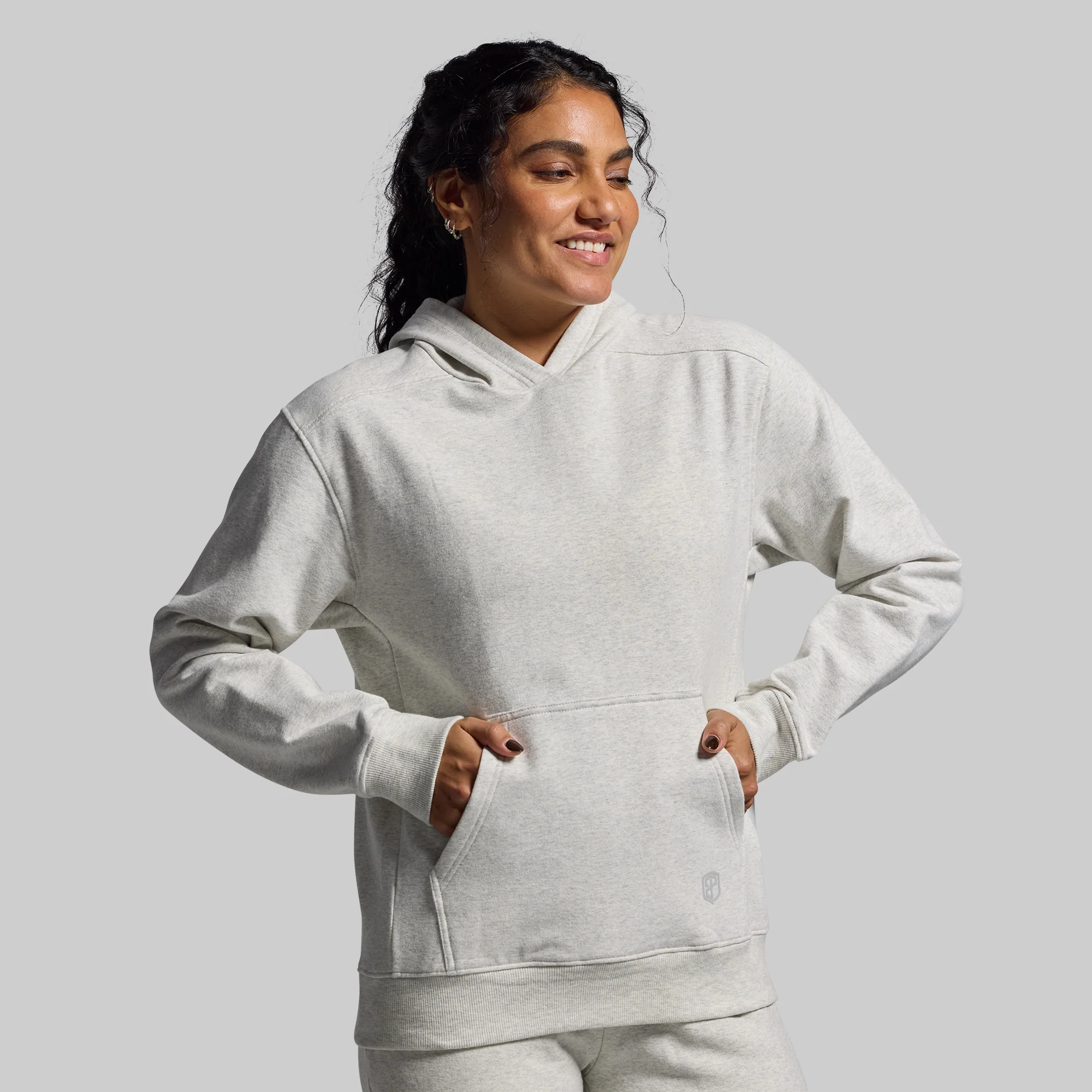 Women's Unmatched Jogger Set (Heather White) - Image 5