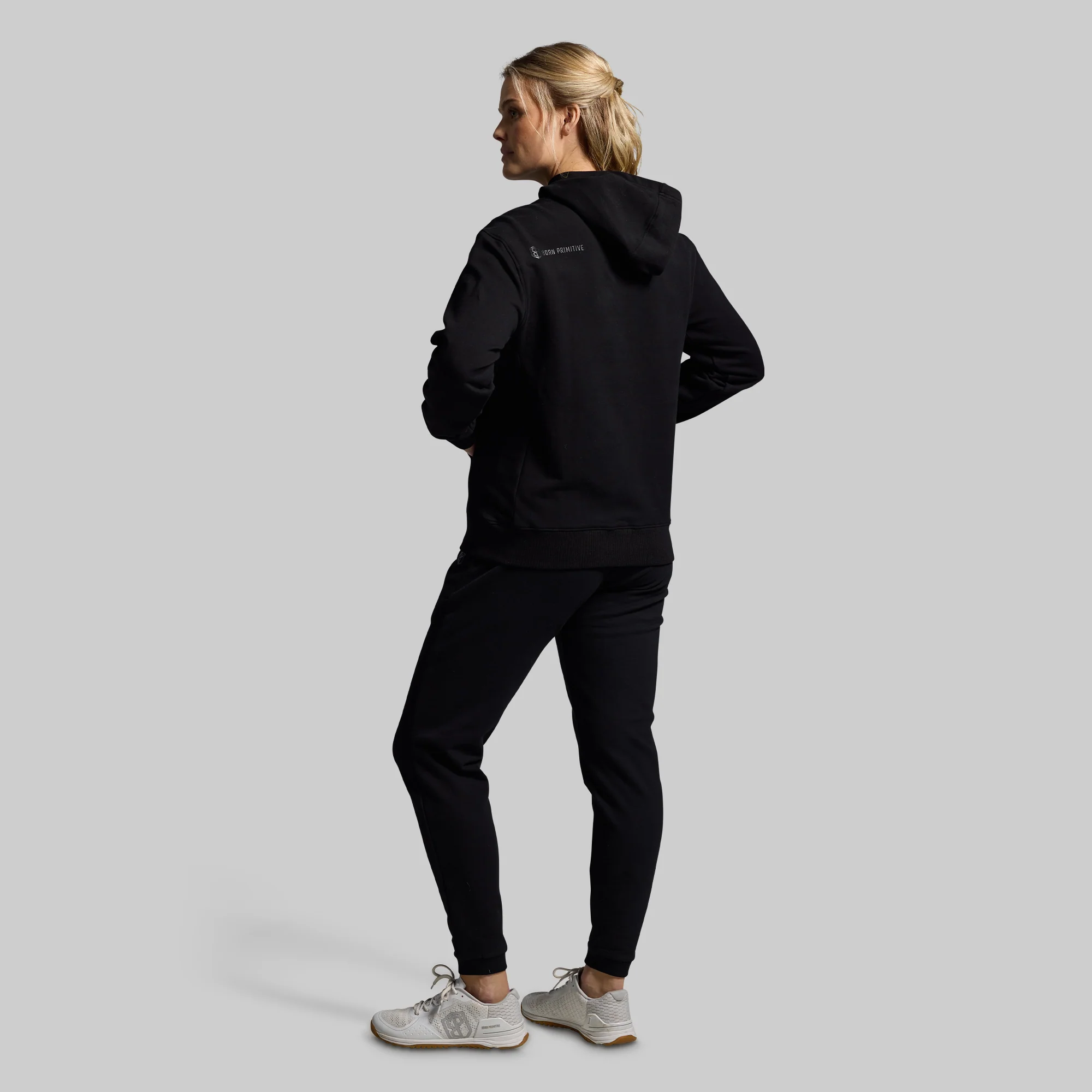 Women's Unmatched Jogger Set (Black) - Image 2