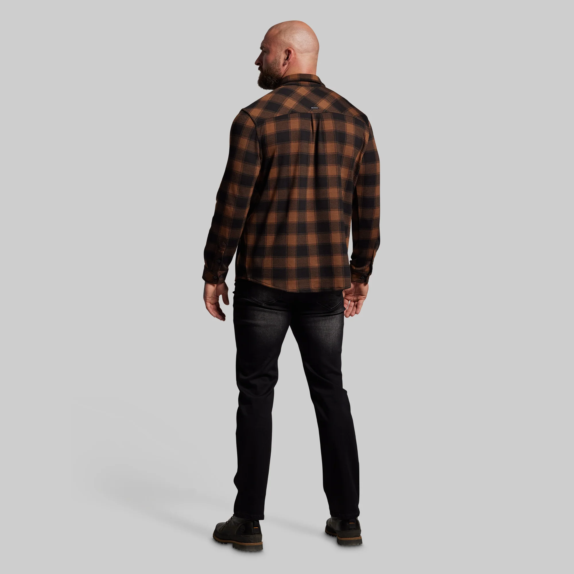 Woodsman Stretchy Flannel (Coyote Brown/Black) - Image 12