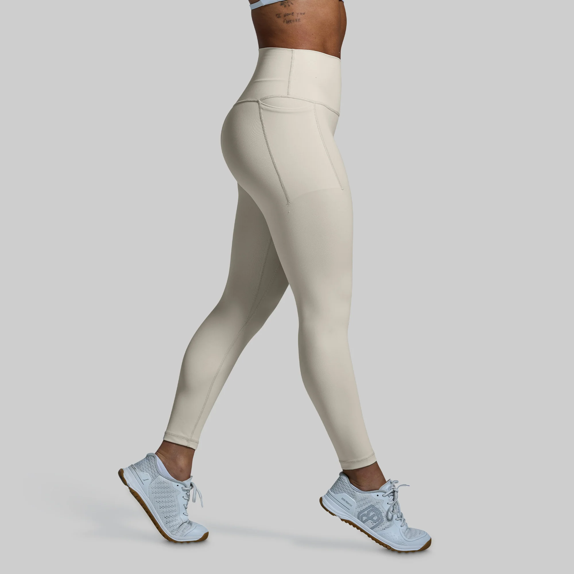 Your Go To Legging w/ Pockets 2.0 (Oatmeal) - Image 2
