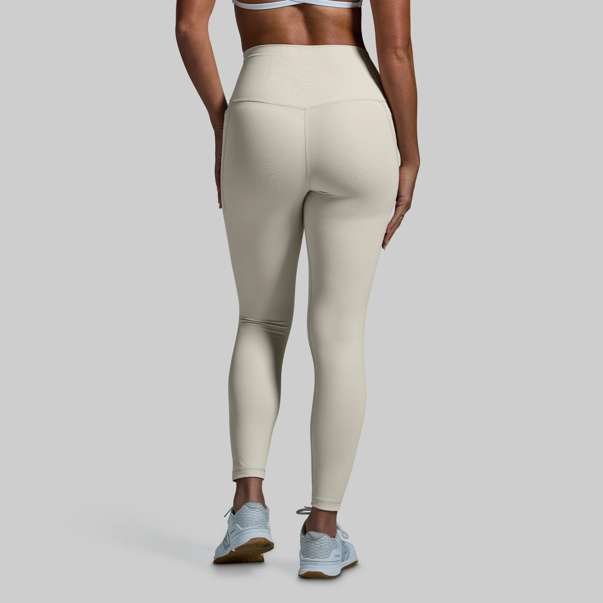 Your Go To Legging w/ Pockets 2.0 (Oatmeal) - Image 3