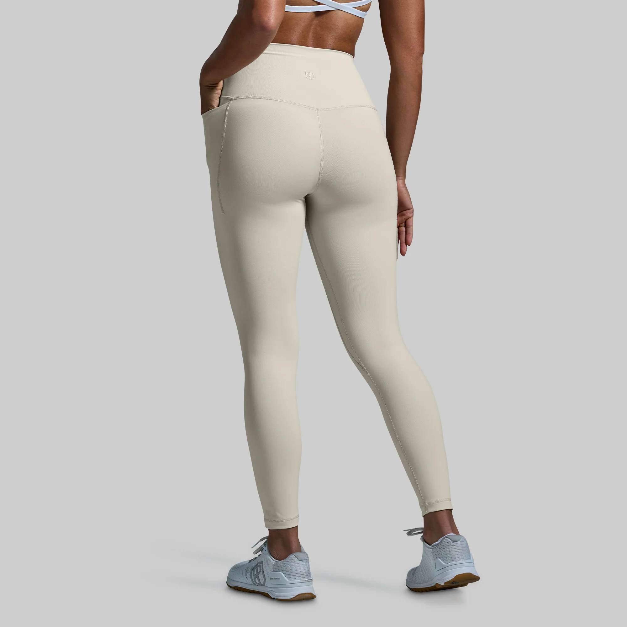 Your Go To Legging w/ Pockets 2.0 (Oatmeal) - Image 5
